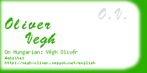 oliver vegh business card