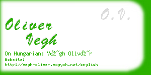 oliver vegh business card